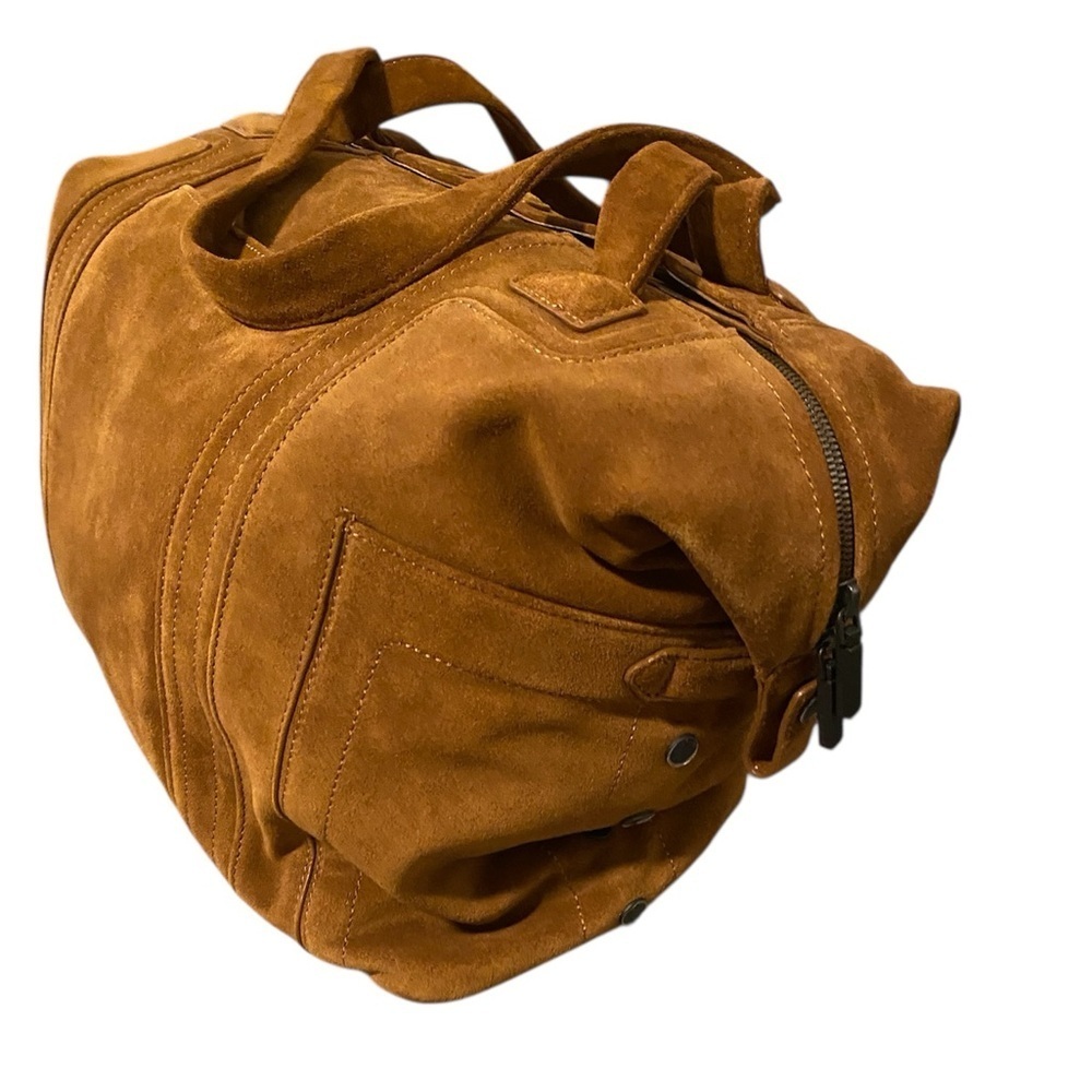Hammitt Otis Weekender Mahogany Suede and Bronze - Picture 9 of 11